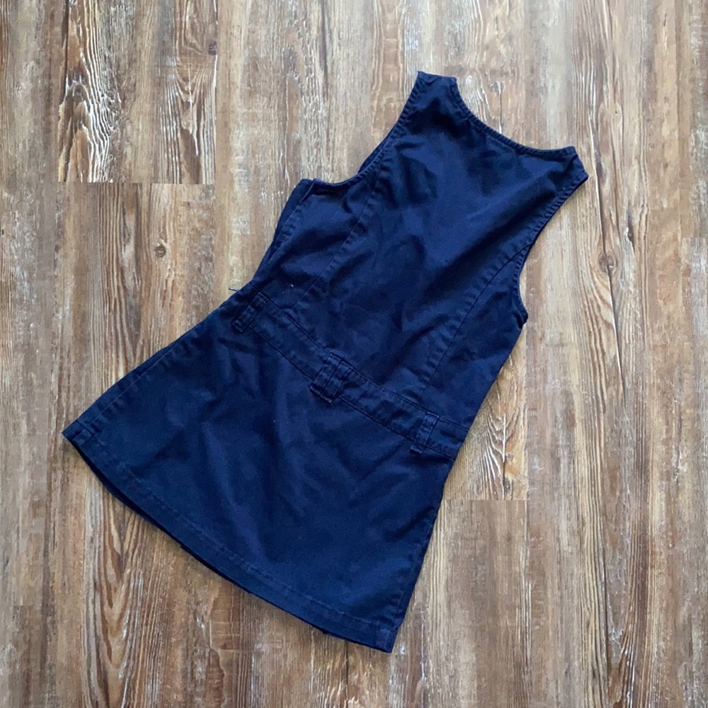 French Toast Navy Uniform Sleeveless Dress - Picture 3 of 3